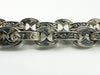 Vintage Sterling Silver Chunky Fancy Link Engraved 25” Chain & T-Bar 925 135g