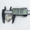 Large Vintage Sterling Silver Foliate Engraved Heart Photo Locket / Pendant 925