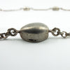 Vintage Sterling Silver Unusal Fancy Link Pebble 28.5" Necklace / Chain 925