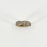9ct - 10ct Rose Gold Diamond Band / Ring 375 Size P