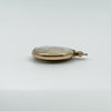 Antique 9ct Rose Gold Small Double Sided Glass Locket (Chester 1900)