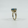9ct Yellow Gold 2.50ct Blue Topaz Solitaire Ring 375 Size N (Birm 2006)