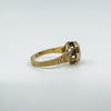 Vintage 9ct Gold 2.50ct Garnet Solitaire Ring Size P (Birmingham 1977)