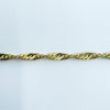 Vintage 9ct Gold 16” Twisted Curb Chain Necklace