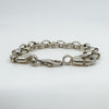 Chunky Oval Hoops & Links 7.5” Bracelet 925 28g