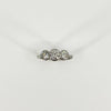Vintage Platinum 1.60ct Diamond Trilogy Ring 950 Size L