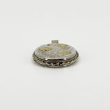 Vintage Sterling Silver & Yellow Gold Oval Foliate Engraved Floral Locket 925