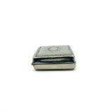 Chunky Vintage Sterling Silver Engraved Initail O Secret Locket Photo Book 925