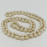 Extra Long Chunky Freshwater White Pearl 42" Necklace