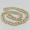 Extra Long Chunky Freshwater White Pearl 42" Necklace