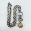 Ti Sento Milano Chunky Sterling Silver CZ & Citrine Pendant & Chain
