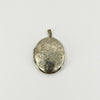 Vintage Sterling Silver Oval Floral Engraved Locket 925 (Birm 1975)