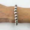 Chunky Sterling Silver Beaded Ball 8” Bracelet 925 Heavy 17g