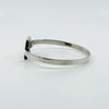 Vintage Sterling Silver Mother of Pearl Bangle / Bracelet 925 by Kit Heath