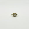 Vintage 9ct Gold 7.3mm Pearl Solitaire Ring 375 Size L - M (1975)