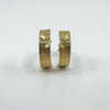 Vintage 9ct Gold Diamond Cut / Herringbone Hoop Earrings