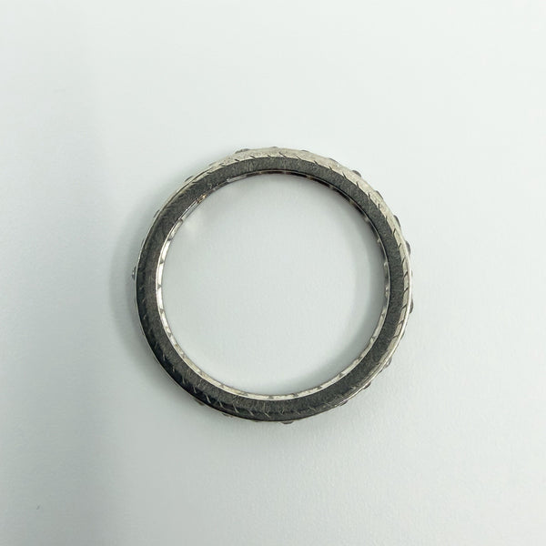 Antique Platinum Old Cut Diamond Full Eternity Band / Ring Size L - M