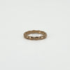 9ct Rose Gold Oval Links Full Band / Ring 375 Size N (London 2015)