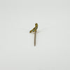 Antique Victorian 9ct / 15ct Gold Lucky Wish Bone Pearl & Turquiose Stick Pin