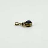 Vintage 9ct Gold Double Sided Black Onyx & Carnelian Fob 375