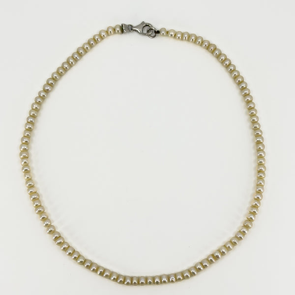 Sterling Silver White Freshwater Pearl 16" Necklace
