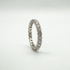 Platinum 1.47ct Diamond Full Eternity Band Ring Size M 