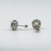 New CZ Halo Studs in Sterling Silver 925
