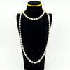 Extra Long Chunky Freshwater White Pearl 42" Necklace