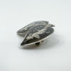 Vintage Siam Blue Enamel Brooch in Sterling Silver 925 