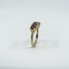 Vintage 1ct Pink Tourmaline 5 Stone Ring Size S Birm 2006