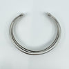 Vintage Sterling Silver Chunky Oval Trilogy Torque Bangle / Bracelet 925 29g