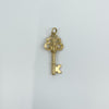 Large Vintage 10ct Gold Key Pendant / Charm