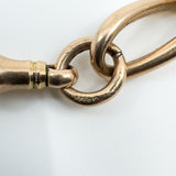 Antique 9ct Rose Gold Oval Links Bracelet