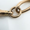 Antique 9ct Rose Gold Oval Links Bracelet