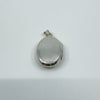 Vintage Sterling Silver Chunky Oval Floral Engraved Photo Locket 925