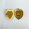 Vintage 9ct Gold Heart Locket Floral / Etched / Scroll Design Engraving 375 5.6g