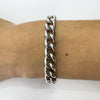 Sterling Silver Chunky Curb Links 7.5” Bracelet & T-Bar Toggle 925 36g