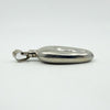 Unusual Chunky Vintage Sterling Silver Oval Perfume / Poison Bottle Pendant 925