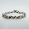 Sterling Silver Chunky Curb Links 7.5” Bracelet & T-Bar Toggle 925 36g