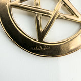 Antique 9ct Rose Gold Engraved Star of David Pendant 375 (Birm 1921)
