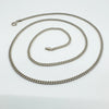 Vintage Sterling Silver 23.8” Curb Chain Necklace 925