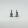 Sterling Silver CZ Drop Earrings 925