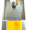 Large Chunky Sterling Silver Modernist Baltic Amber Pendant 925