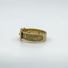 Vintage 9ct Gold Buckle Ring Size N (London 1970)