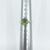 Sterling Silver 2.70ct Peridot Solitaire Ring Size M - N Engagement Stacking 