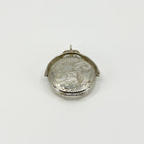 Vintage Sterling Silver Articulated Round Foliate Engraved Locket 925 Birm 1994