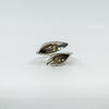 Lily of the Valley Floral Ring in Sterling Silver 925  Size M - O adjustable 