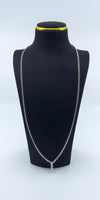 Vintage Sterling Silver 32” Belcher Links Chain & Swivel Dog Clip 925 17g
