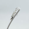 New World Map Earrings on Shepherd Hooks in Sterling Silver 925