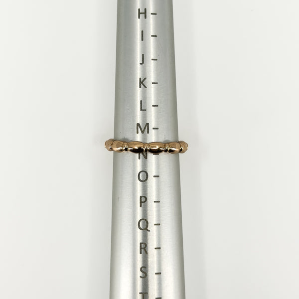 9ct Rose Gold Oval Links Full Band / Ring 375 Size N (London 2015)